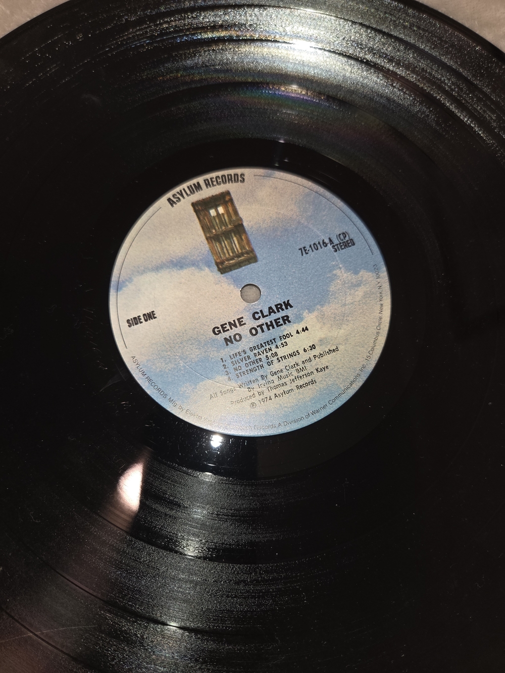 Vintage Gene Clark "No Other" 1974 Elektra Vinyl Album With Poster - Picture 16 of 16